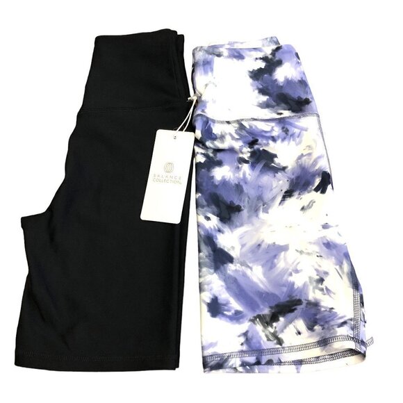 NWT Balance Collection 2 Pair Size XS Women's Bike Shorts Yoga Exercise NEW - Picture 1 of 6